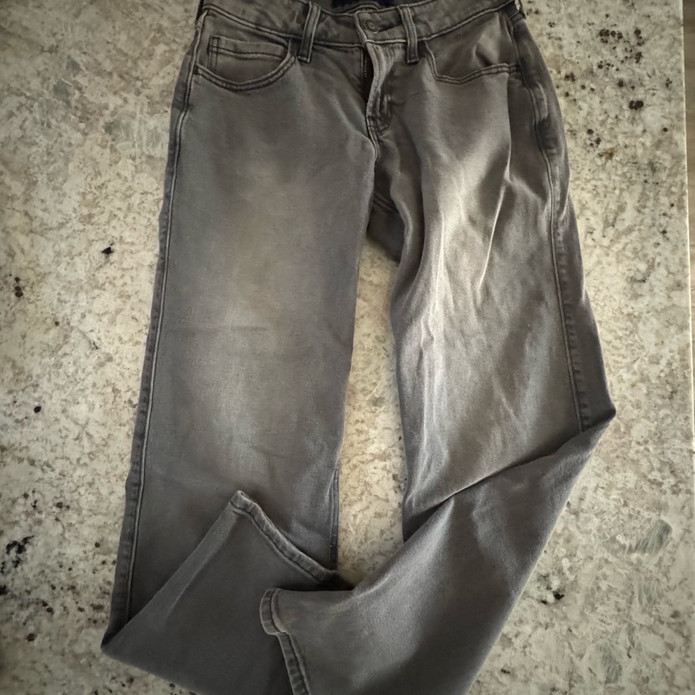 Hollister Charcoal Low-Rise Baggy Jeans